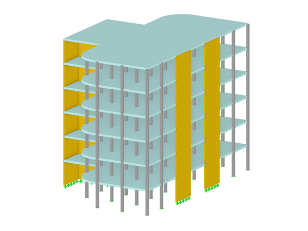 Edificio de hormigón (concreto) armado de varios pisos