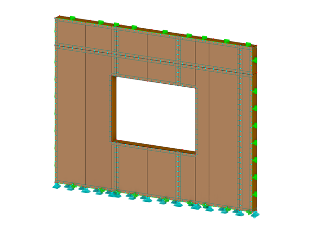 GT000472 | Efecto de placa de muros de paneles de madera con huecos