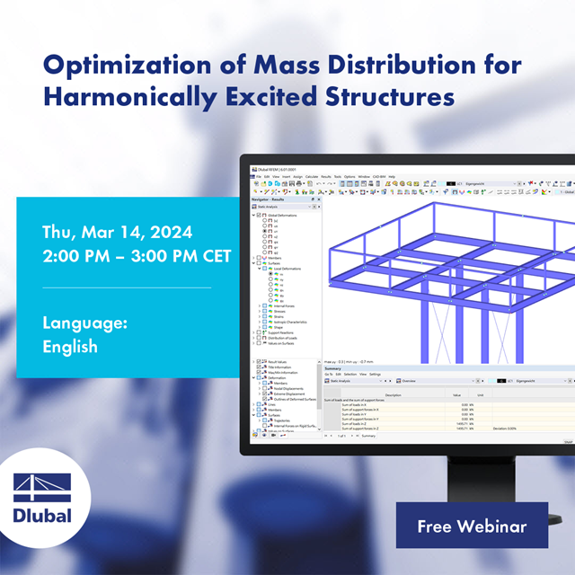 Optimización de la distribución de masas para estructuras excitadas armónicamente