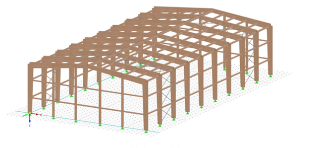 GT 000482 | Diseño de un pabellón deportivo con estructura de madera laminada